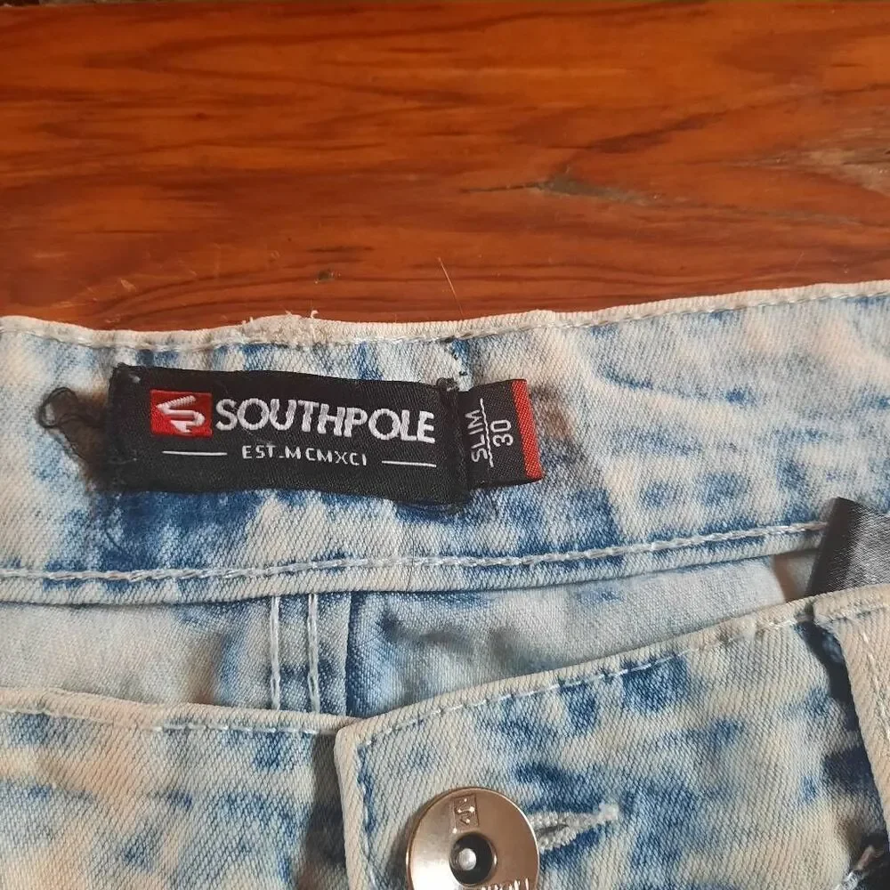 Y2K Southpole Acid Wash Denim Shorts Jorts